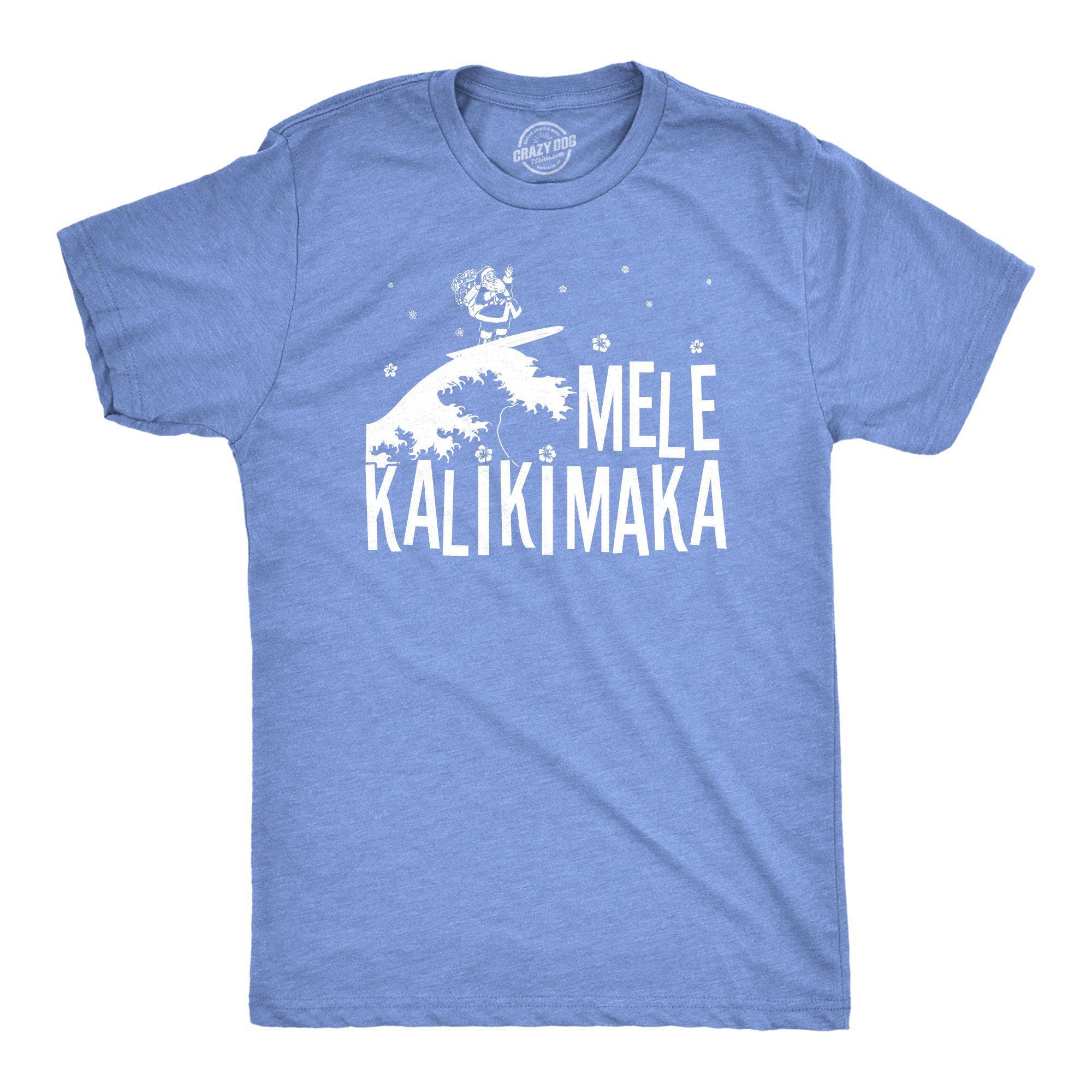 Mele Kalikimaka Men's Tshirt - Crazy Dog T-Shirts